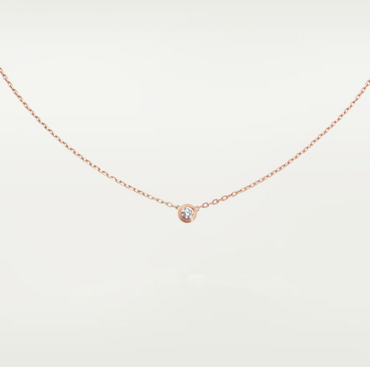 [AuraEcho Jewelry]DAMOUR DIAMOND NECKLACE