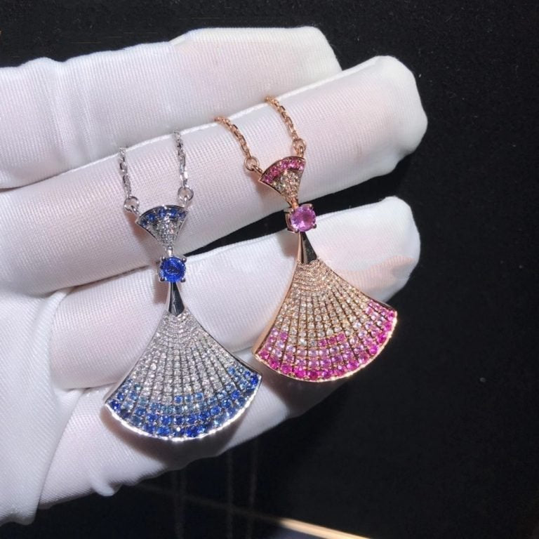 [AuraEcho Jewelry]DREAM NECKLACK DIAMOND PINK GOLD