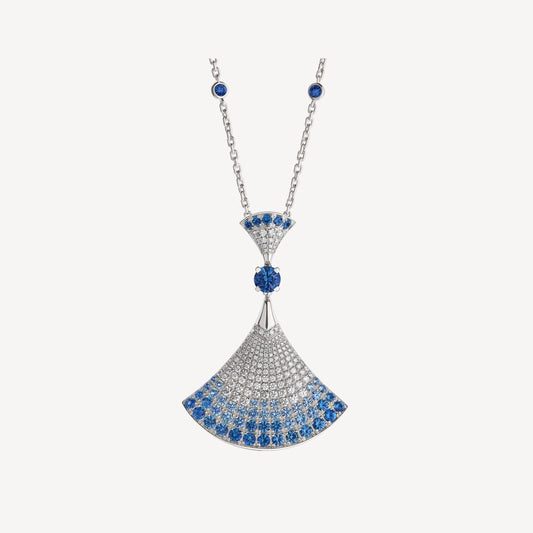 [AuraEcho Jewelry]DREAM NECKLACE AGATE SILVER DIAMOND