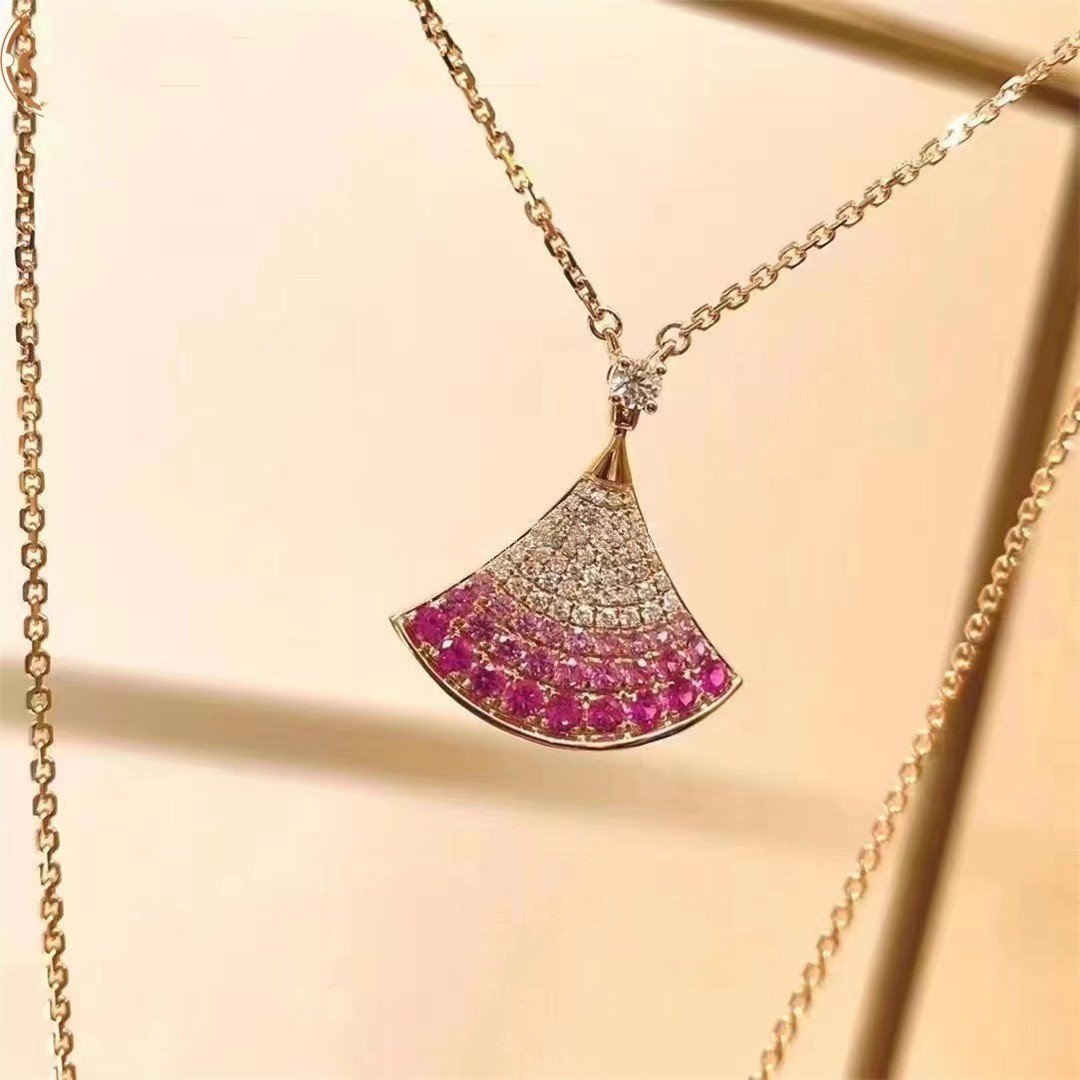 [AuraEcho Jewelry]DREAM NECKLACE PINK GOLD PINK DIAMOND