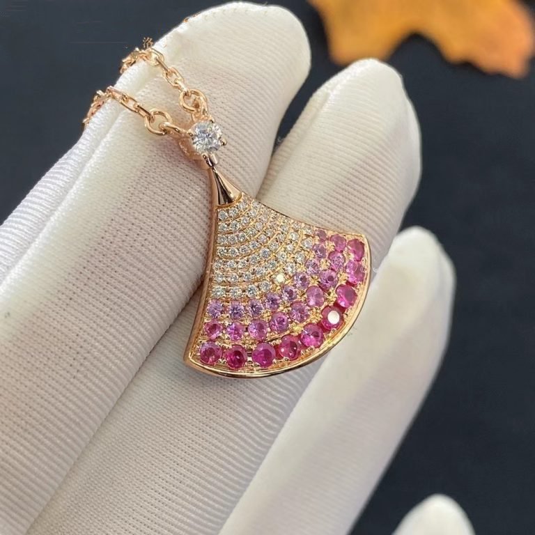 [AuraEcho Jewelry]DREAM NECKLACE PINK GOLD PINK DIAMOND