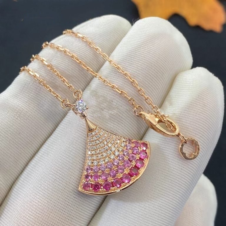 [AuraEcho Jewelry]DREAM NECKLACE PINK GOLD PINK DIAMOND