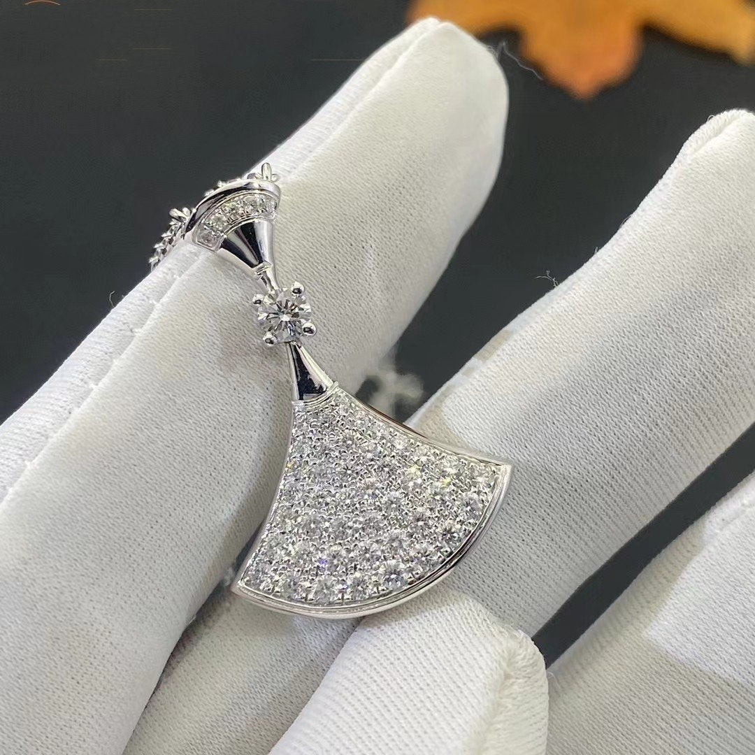 [AuraEcho Jewelry]DREAM NECKLACE SILVER FULL DIAMOND