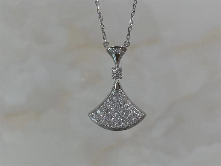 [AuraEcho Jewelry]DREAM NECKLACE SILVER FULL DIAMOND