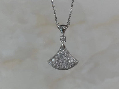[AuraEcho Jewelry]DREAM NECKLACE SILVER FULL DIAMOND