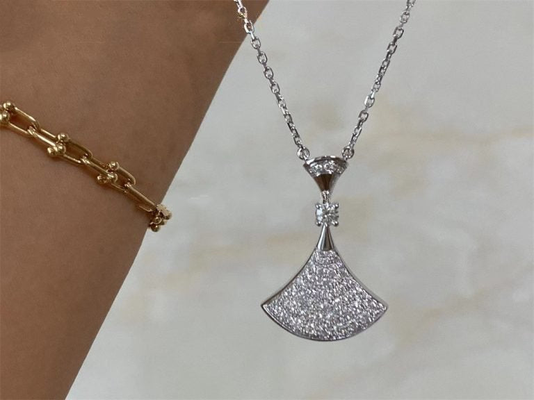[AuraEcho Jewelry]DREAM NECKLACE SILVER FULL DIAMOND