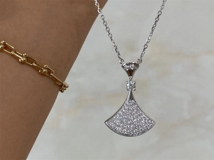 [AuraEcho Jewelry]DREAM NECKLACE SILVER FULL DIAMOND