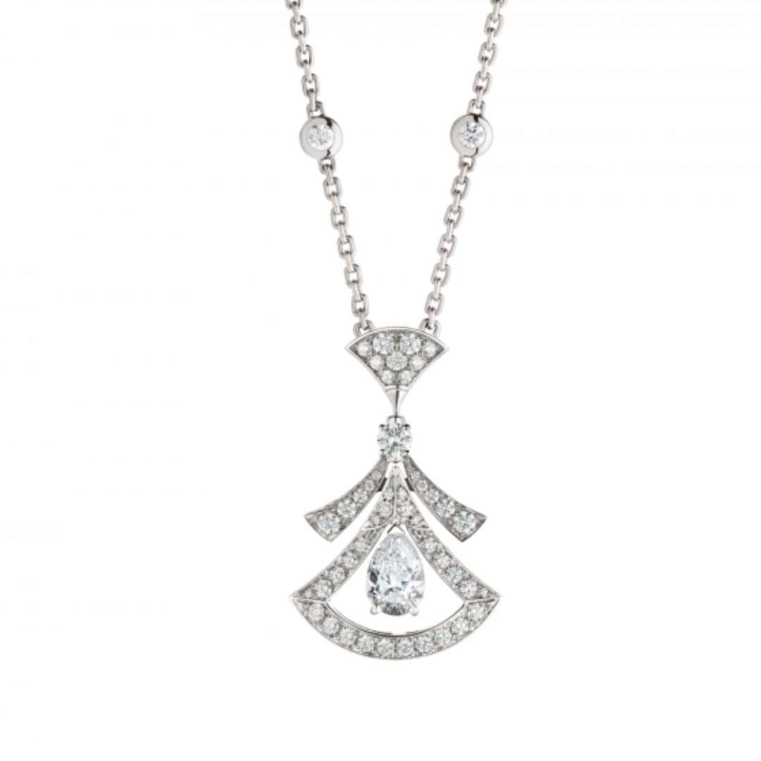 [AuraEcho Jewelry]DREAM NECKLACE WHITE DIAMOND SILVER
