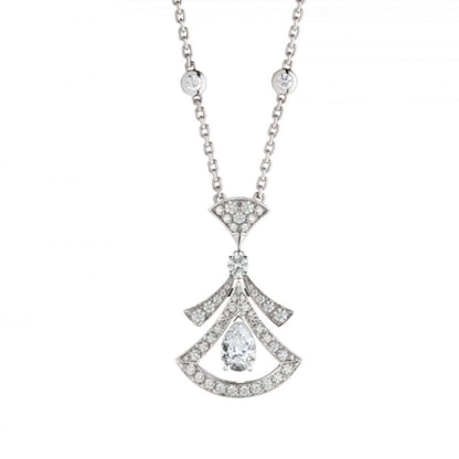 [AuraEcho Jewelry]DREAM NECKLACE WHITE DIAMOND SILVER