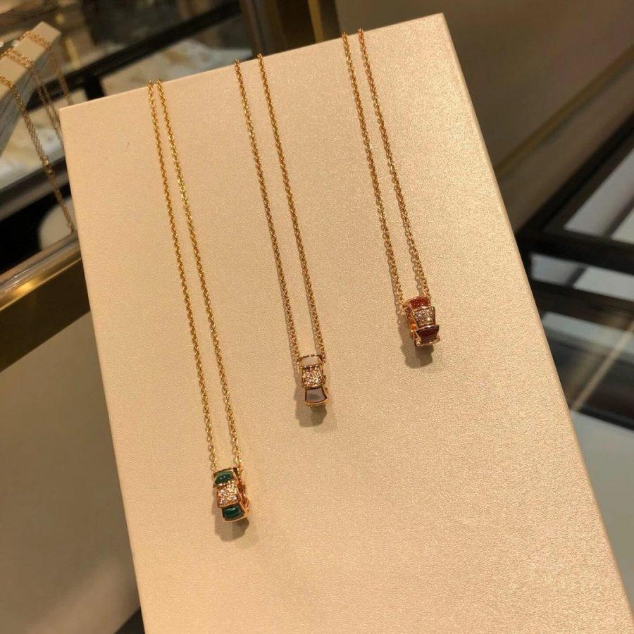 [AuraEcho Jewelry]SERPENTI PEDANT DIAMOND NECKLACE
