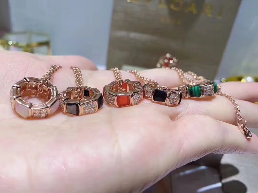 [AuraEcho Jewelry]SERPENTI PEDANT DIAMOND NECKLACE