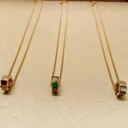 [AuraEcho Jewelry]SERPENTI PEDANT DIAMOND NECKLACE