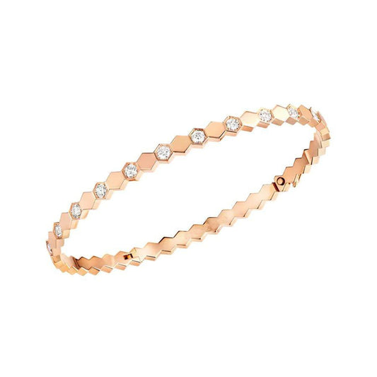 [AuraEcho Jewelry]BEE LOVE PINK GOLD DIAMOND BRACELET