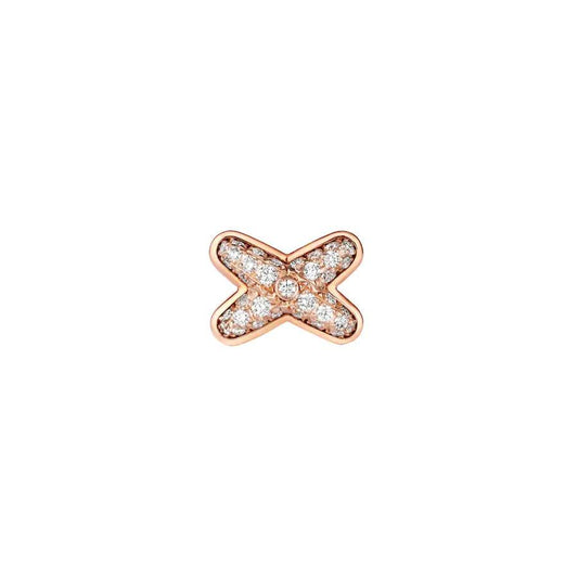 [AuraEcho Jewelry]JEUX DE PINK GOLD DIAMOND EARRINGS