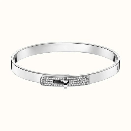 [AuraEcho Jewelry]KELLY SILVER DIAMOND BRACELET