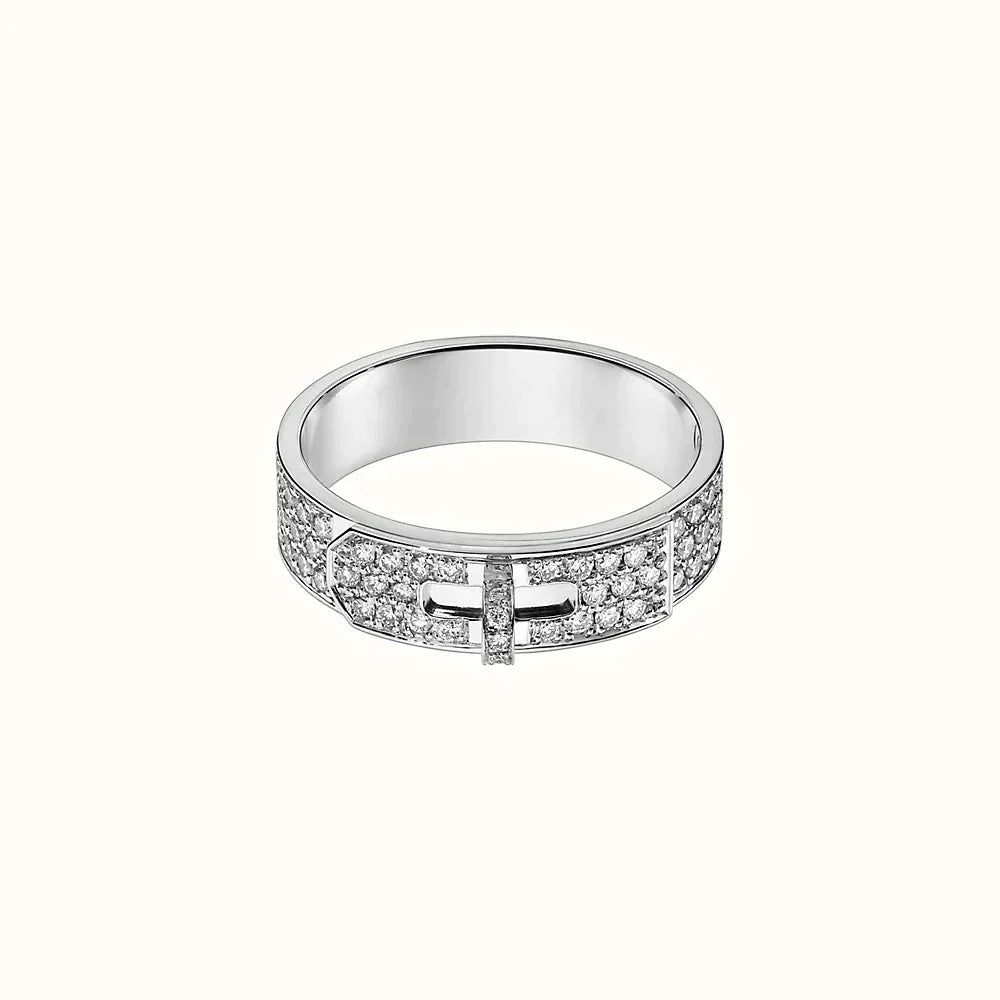 [AuraEcho]KELLY SILVER DIAMOND RING