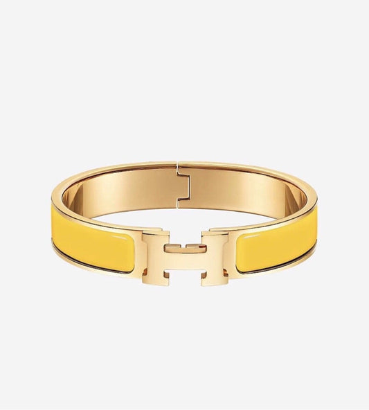 [AuraEcho Jewelry]H YELLOW BRACELET