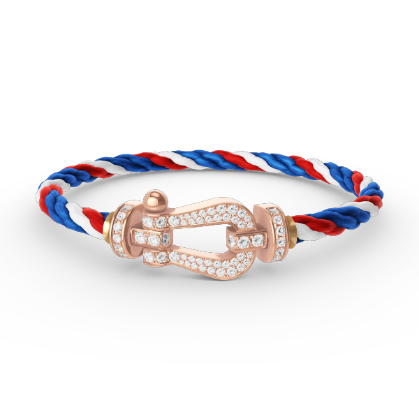 [AuraEcho Jewelry]FORCE LARGE HORSESHOE FULL DIAMOND BRACELET ROSE GOLD