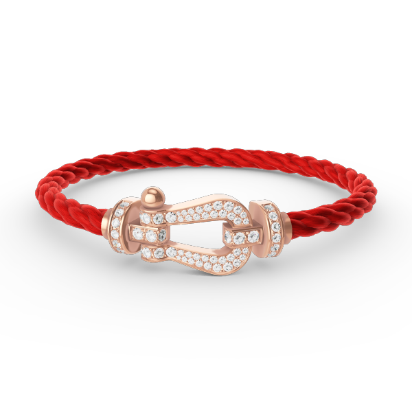 [AuraEcho Jewelry]FORCE LARGE HORSESHOE FULL DIAMOND BRACELET ROSE GOLD