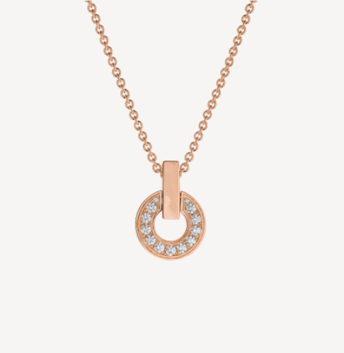[AuraEcho Jewelry]GARI NECKLACE PINK GOLD DIAMOND