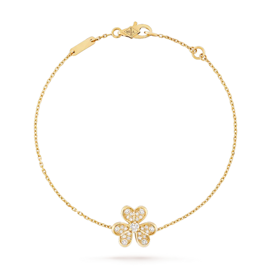 [AuraEcho Jewelry]FRIVOLE GOLD FLOWER DIAMOND BRACELET