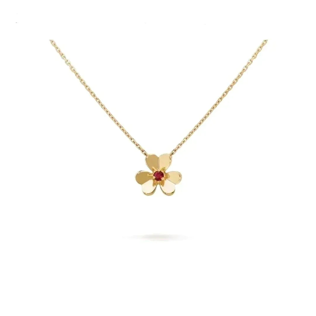 [AuraEcho Jewelry]FRIVOLE GOLD FLOWER NECKLACE