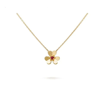 [AuraEcho Jewelry]FRIVOLE GOLD FLOWER NECKLACE