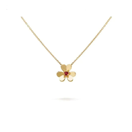 [AuraEcho Jewelry]FRIVOLE GOLD FLOWER NECKLACE