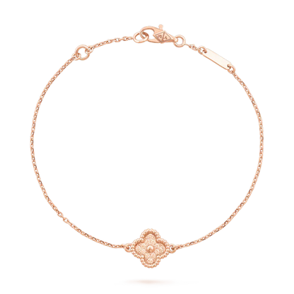 [AuraEcho Jewelry]CLOVER SINGLE FLOWER BRACELET