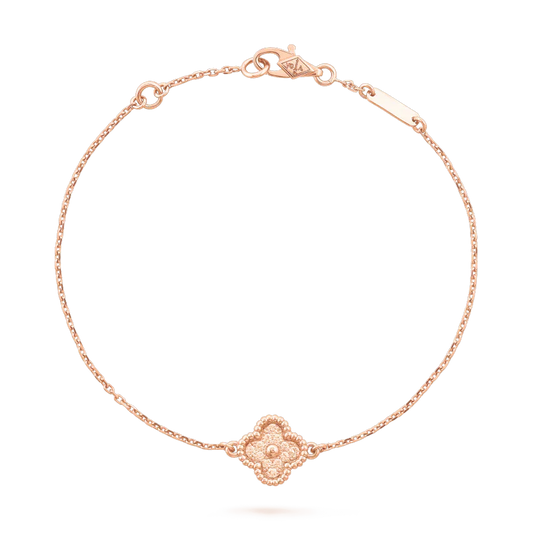 [AuraEcho Jewelry]CLOVER SINGLE FLOWER BRACELET