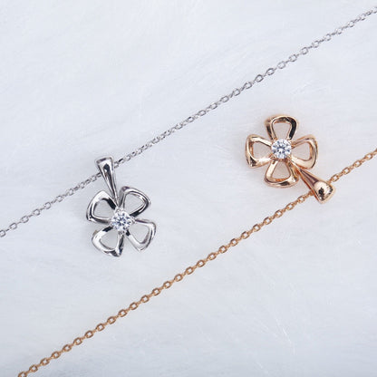 [AuraEcho Jewelry]FIOREVER NECKLACE DIAMOND CENTER