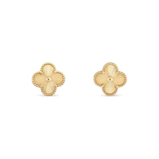 [AuraEcho Jewelry]CLOVER MEDIUM 1 MOTIFS LASER EARRINGS