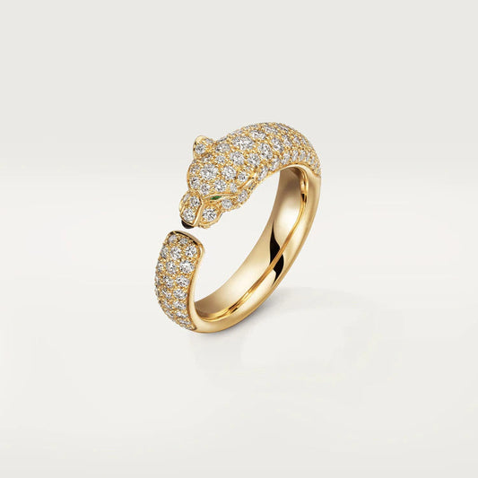 [AuraEcho Jewelry]PANTHERE PINK GOLD DIAMOND RING