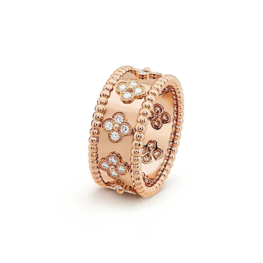 [AuraEcho Jewelry]CLOVER KALEIDOSCOPE RING 10MM